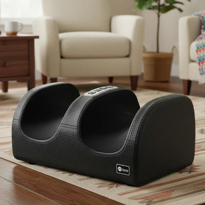 Massaggiatore per Piedi Auralux Shiatsu con Funzione Riscaldante, 12 Sfere da Massaggio 3D e Timer