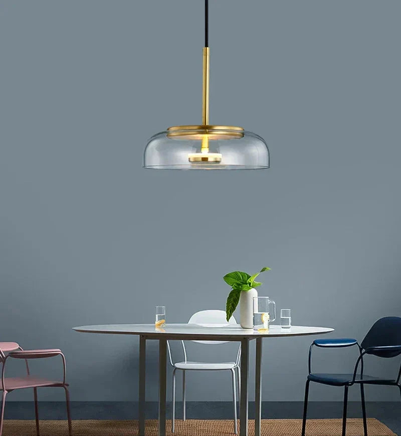 Skålglass LED innfelt taklampe moderne glass taklampearmatur