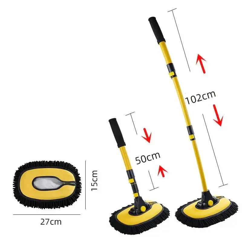 AeroSweep Pro Autowaschmopp mit Teleskop-Chenille-Reinigungsbürste