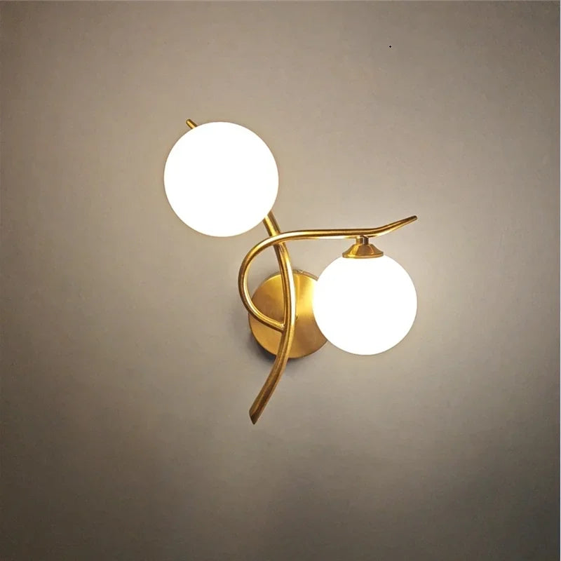 Lunara Nordic Wandleuchte mit doppeltem Kugel-LED-Design