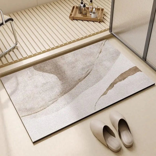 AquaNest Badematte mit rutschfester Oberfläche und schneller Wasseraufnahme