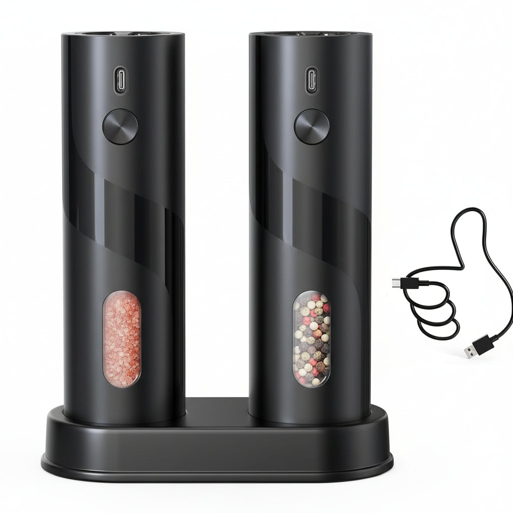 ProMax USB Rechargeable Salt And Pepper Grinder Set