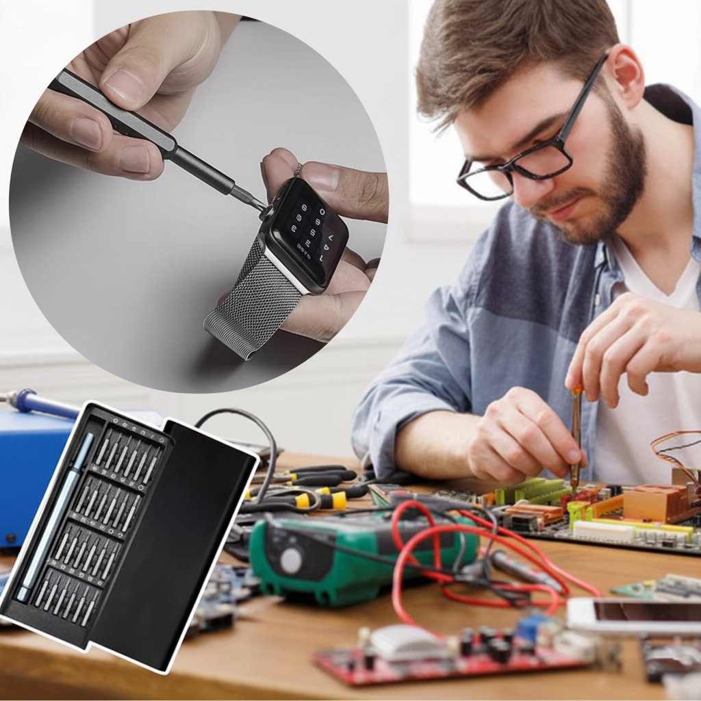 Kit di cacciaviti di precisione magnetici per la riparazione dell'alluminio