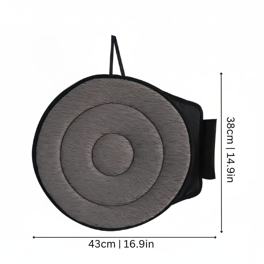 Swivel Seat Cushion With Memory Foam For Easy Mobility And Support