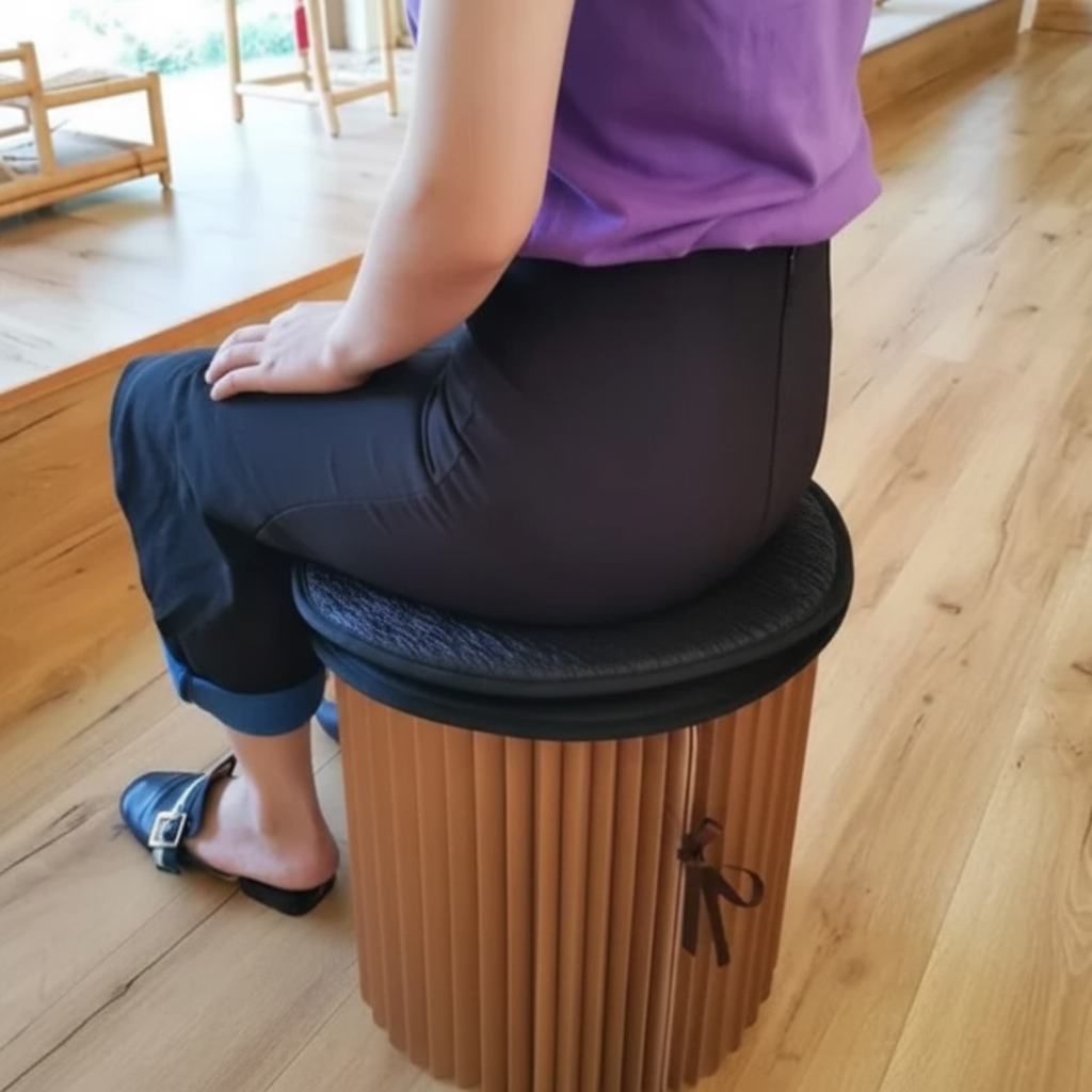 Swivel Seat Cushion With Memory Foam For Easy Mobility And Support
