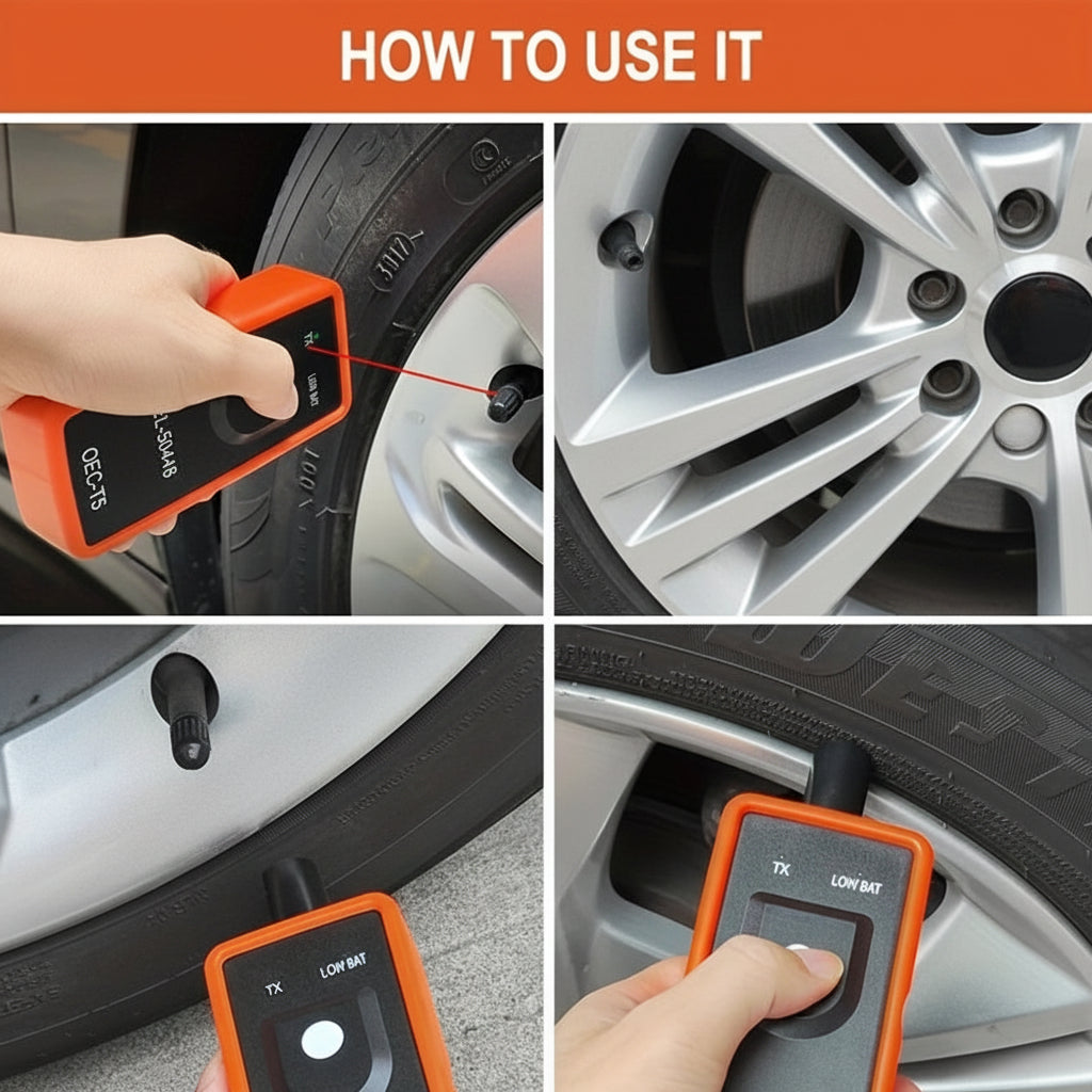 Herramienta inalámbrica de reprogramación TPMS para reinicio de sensor de neumáticos, configuración fácil