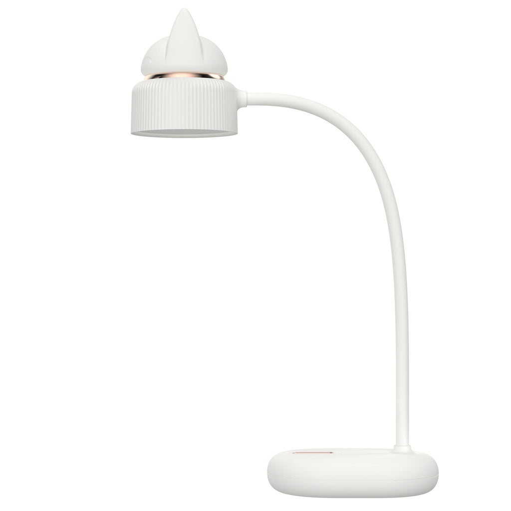 LumaClip LED lampička s klipem ve tvaru kočičích uší pro použití na stole v domácí kanceláři, pohodlí pro oči
