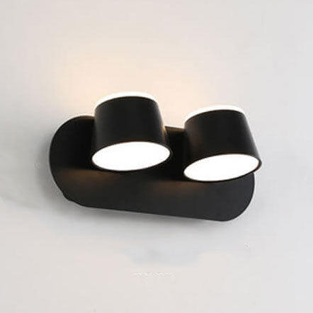 Lampa ścienna LED Aurora z obrotowym cylindrycznym kloszem i opcjami 1/2/3 płomieni
