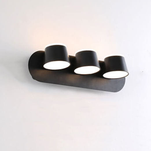 Lampa ścienna LED Aurora z obrotowym cylindrycznym kloszem i opcjami 1/2/3 płomieni