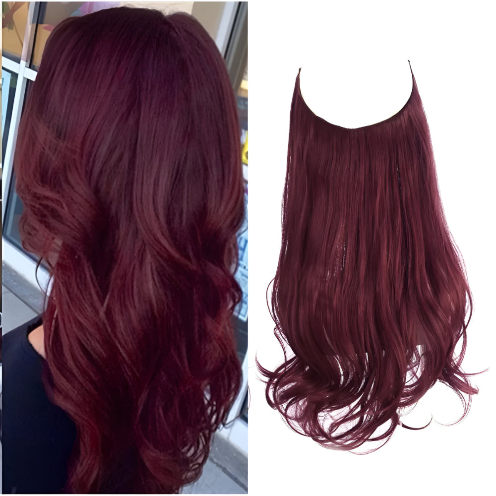 Extensões de Cabelo Natural Ondulado com Presilhas para Comprimento e Volume Prolongados