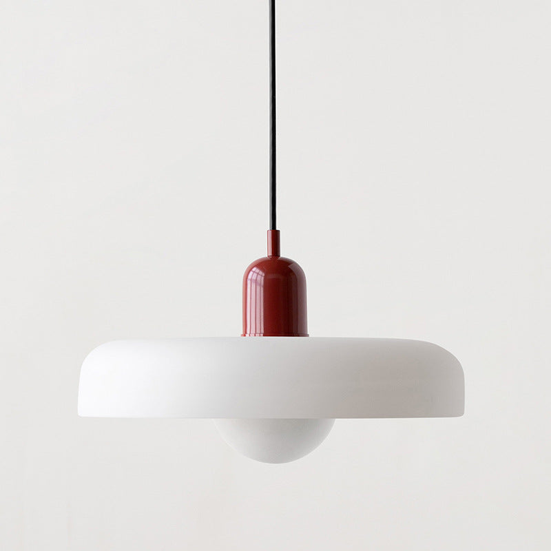 Lampada a sospensione nordica con aspetto in vetro retrò per spazi moderni e colorati