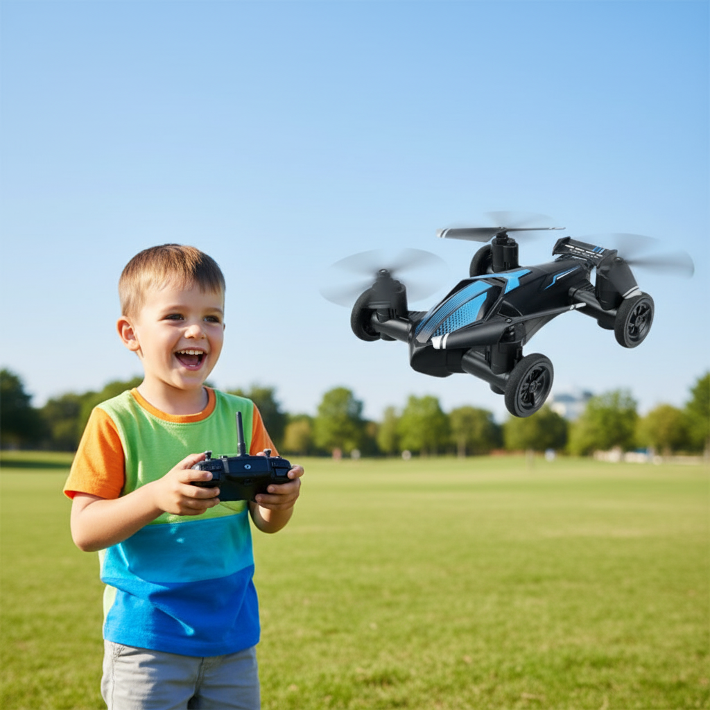 AeroRover 2-in-1 ferngesteuertes Auto und Drohne für Flug- und Fahrspaß