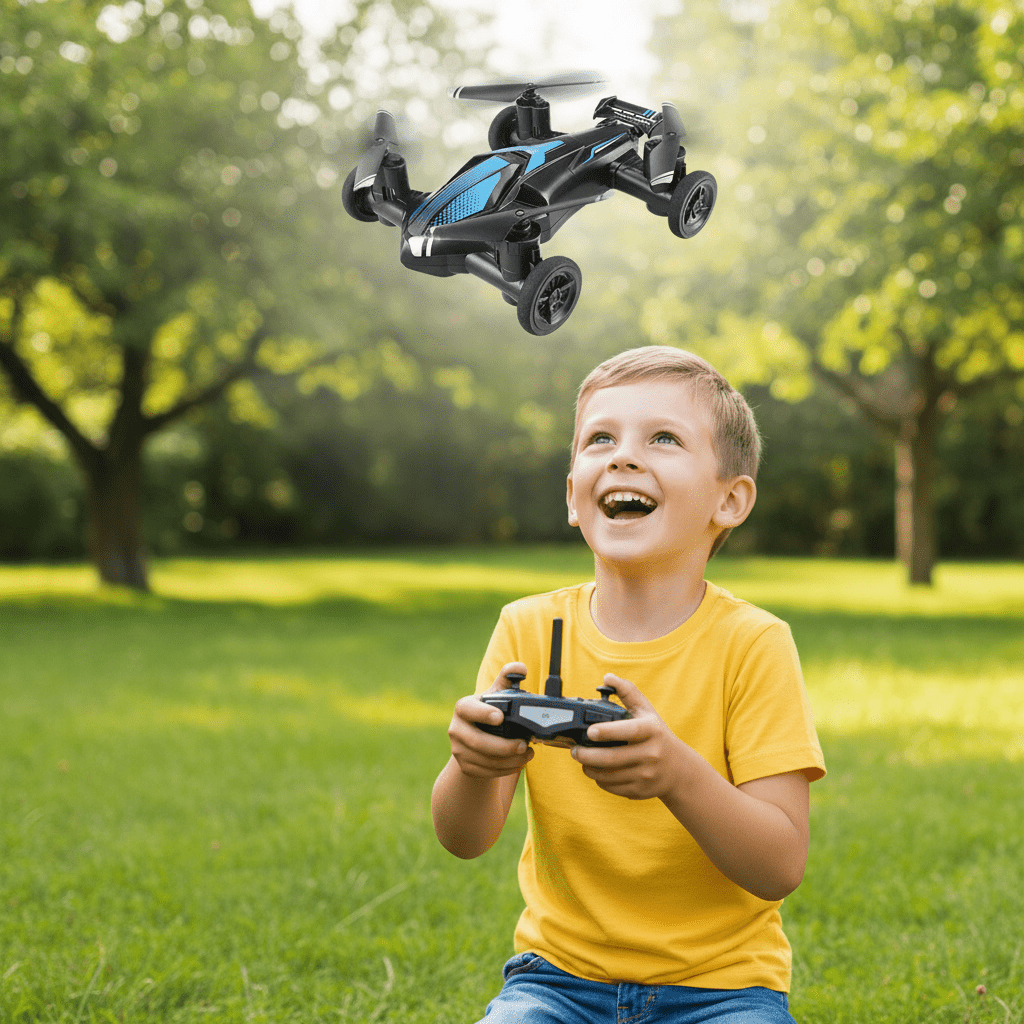 AeroRover 2-in-1 ferngesteuertes Auto und Drohne für Flug- und Fahrspaß