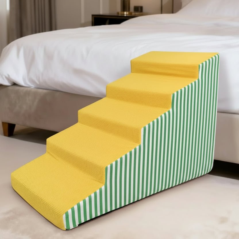 PawEase Core Supportive Foam Dog Stair With Gentle Incline And Secure Grip