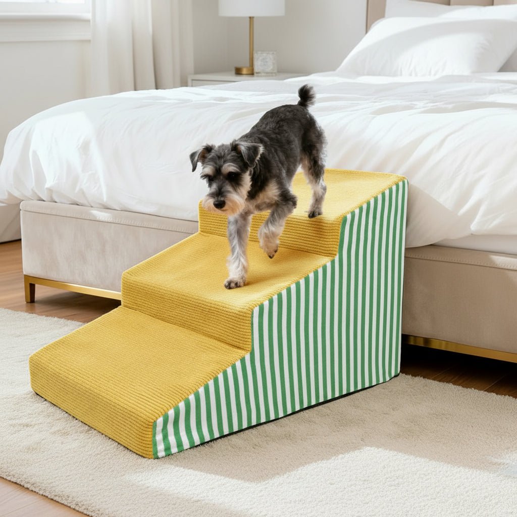 PawEase Core Supportive Foam Dog Stair With Gentle Incline And Secure Grip