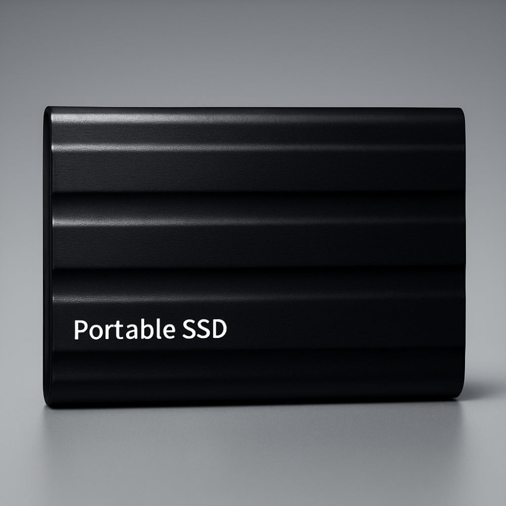 Bærbar SSD-drev med holdbart metalhus til rejser