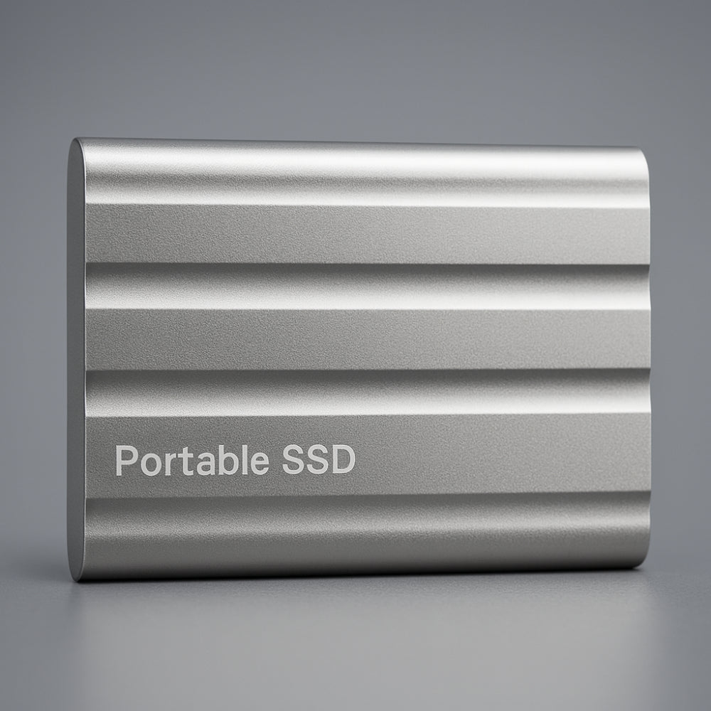 Bærbar SSD-drev med holdbart metalhus til rejser