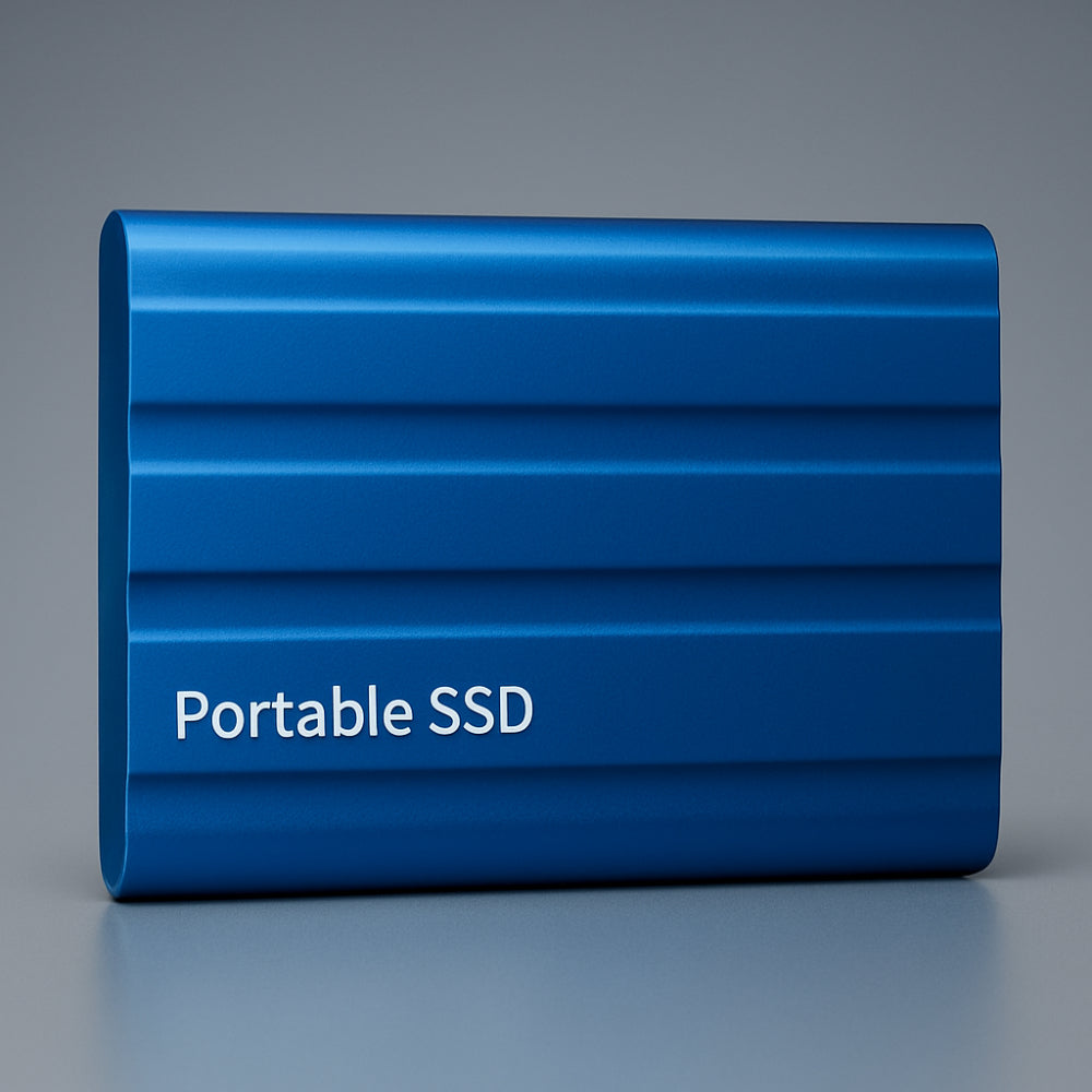 Bærbar SSD-drev med holdbart metalhus til rejser
