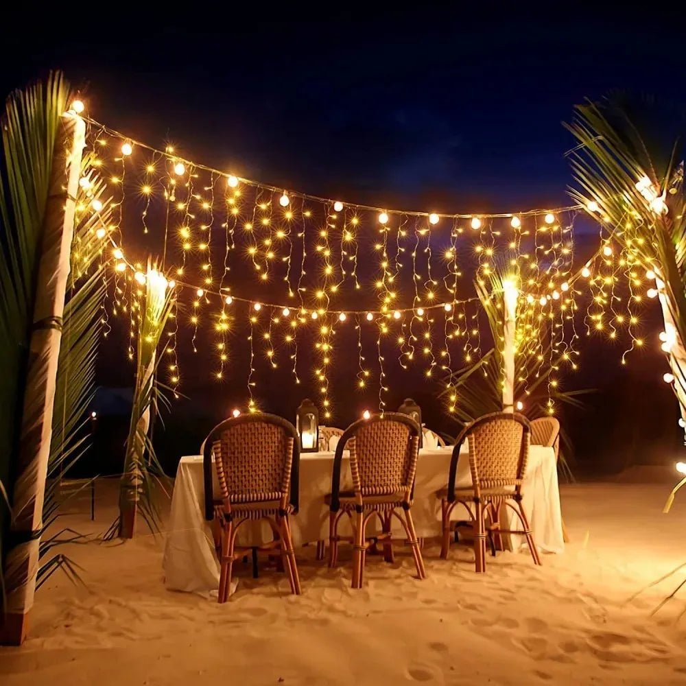 LumaWeave LED Girlandy Kurtynowe do Magicznej Dekoracji Świątecznej