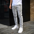 Men's Slim Fit Joggers With Side Stripe Athletic Sweatpants