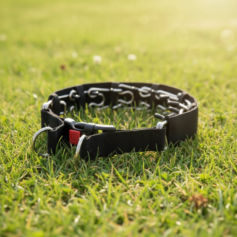 ShieldPaw Dog Training Prong Collar With Steel Core And Soft Nylon Cover