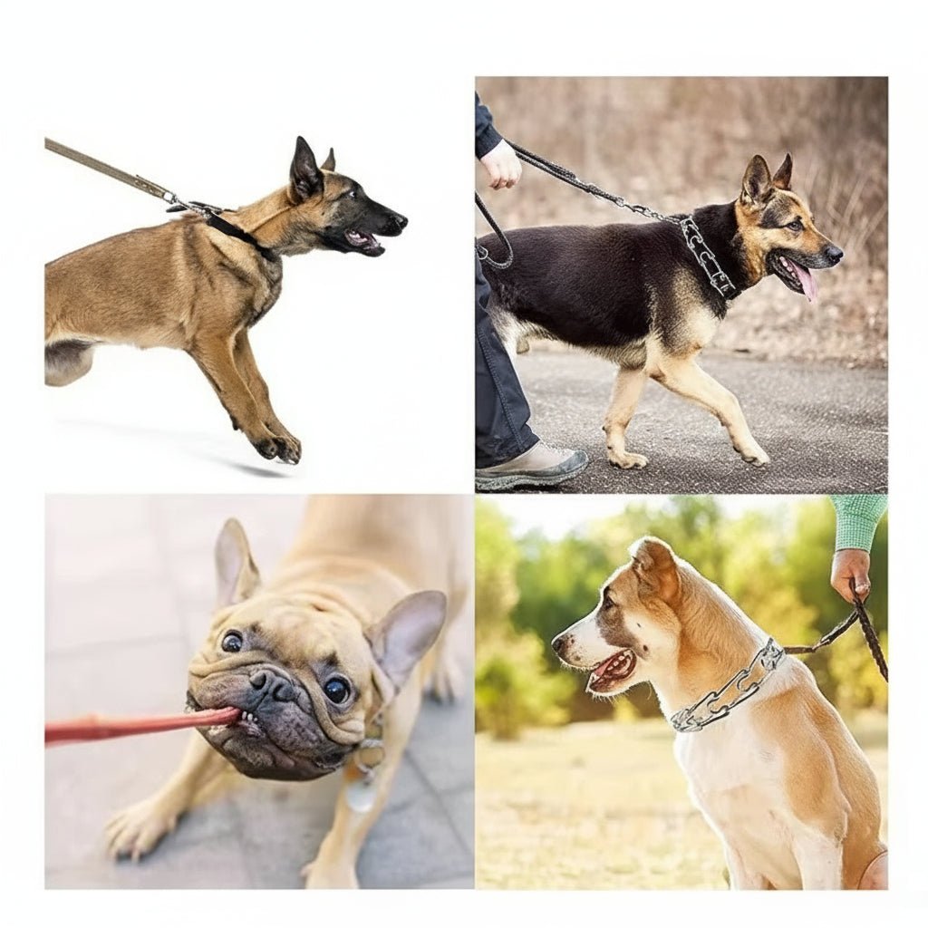 ShieldPaw Dog Training Prong Collar With Steel Core And Soft Nylon Cover