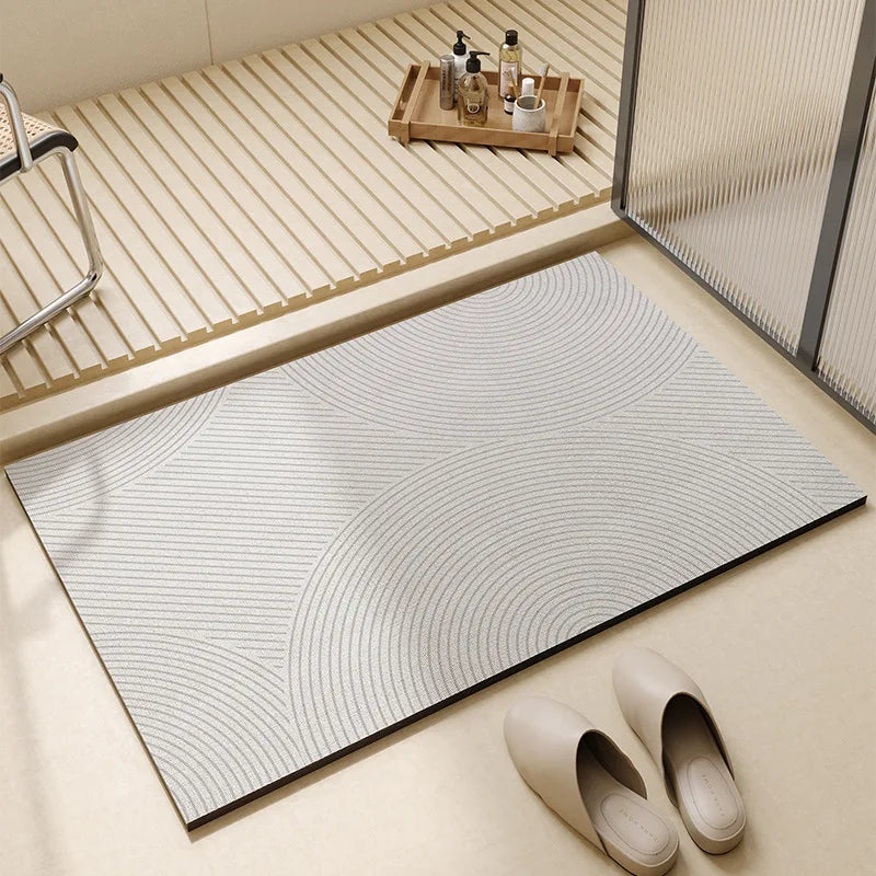 Ultra Absorbent Bath Mat With Quick Dry Non Slip For Bathroom Floors
