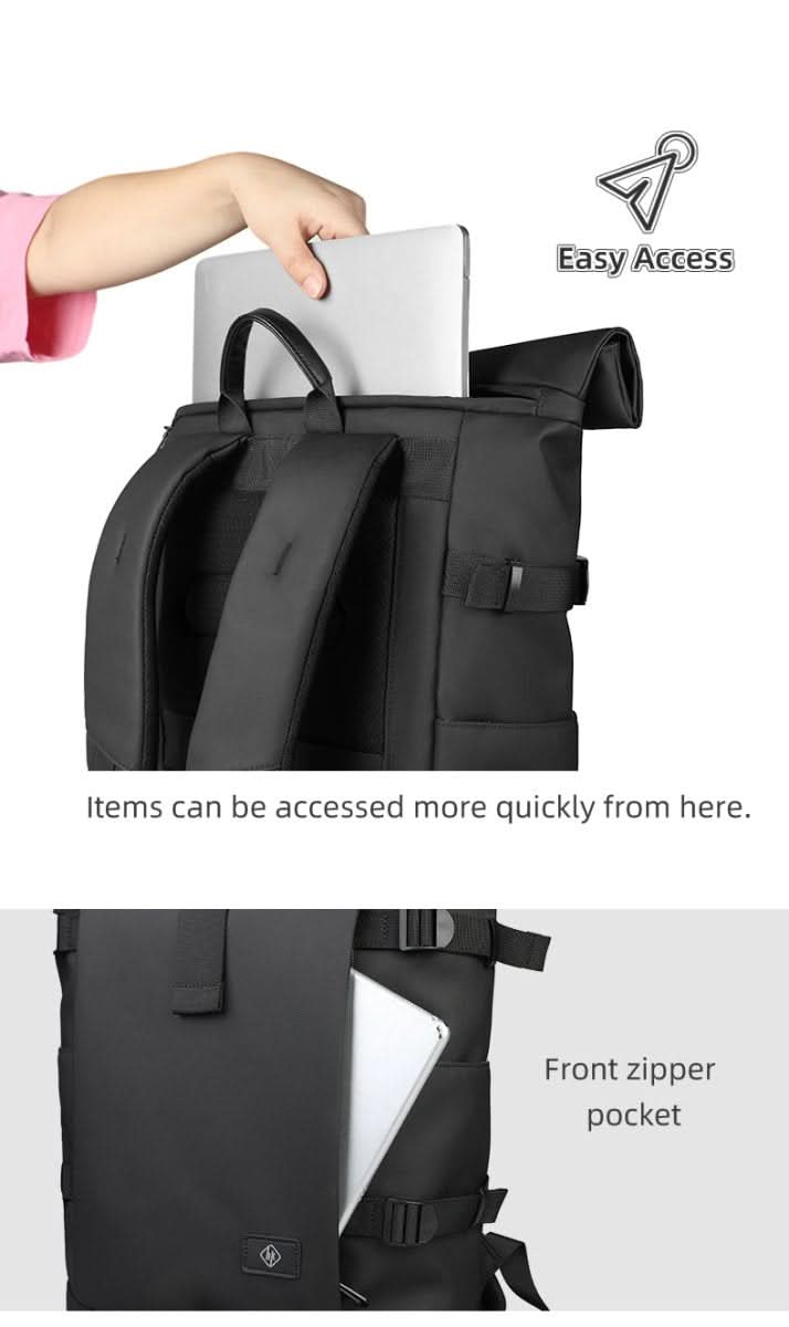 TrailNova Expandable Outdoor Backpack With Laptop Compartment And Large Capacity
