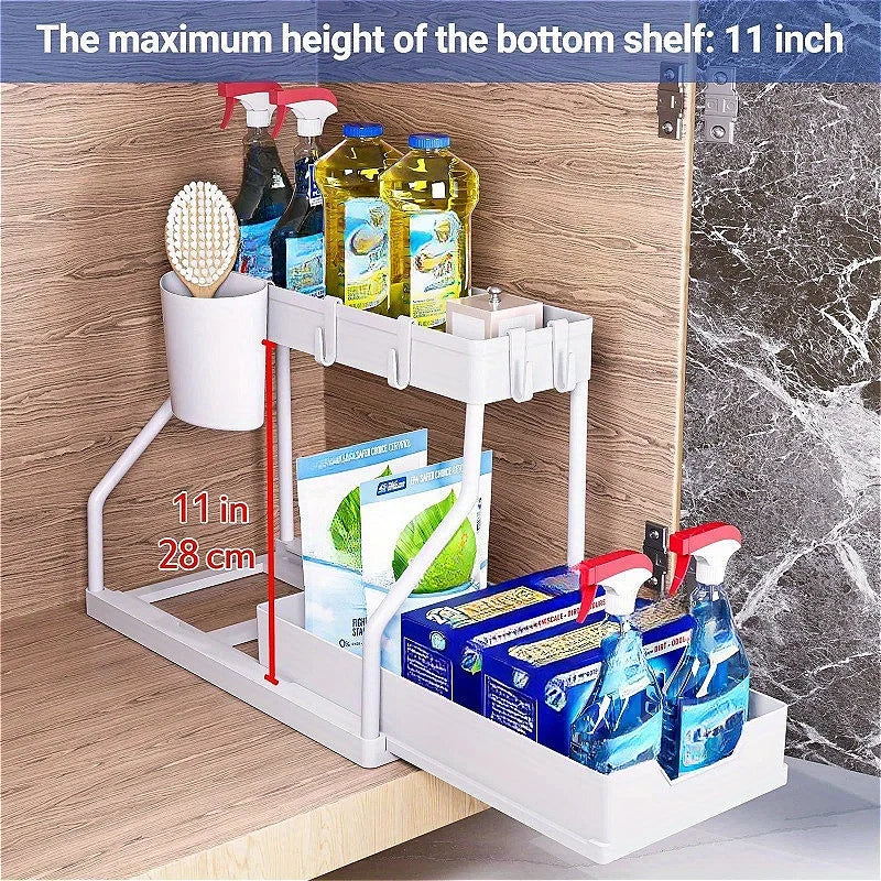 Multilayer Pull-Out Seasoning & Storage Rack – Liora | Rosalyssa