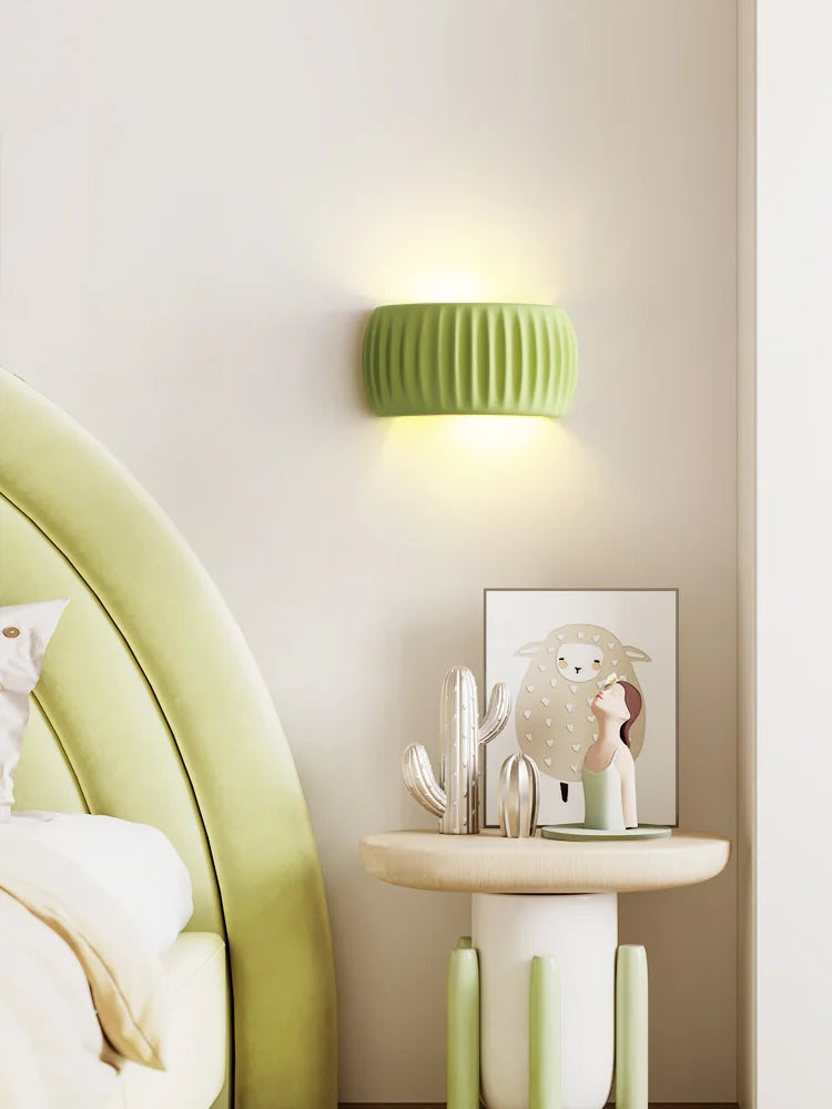 Resin Wall Light From France With Textured Sconce Design