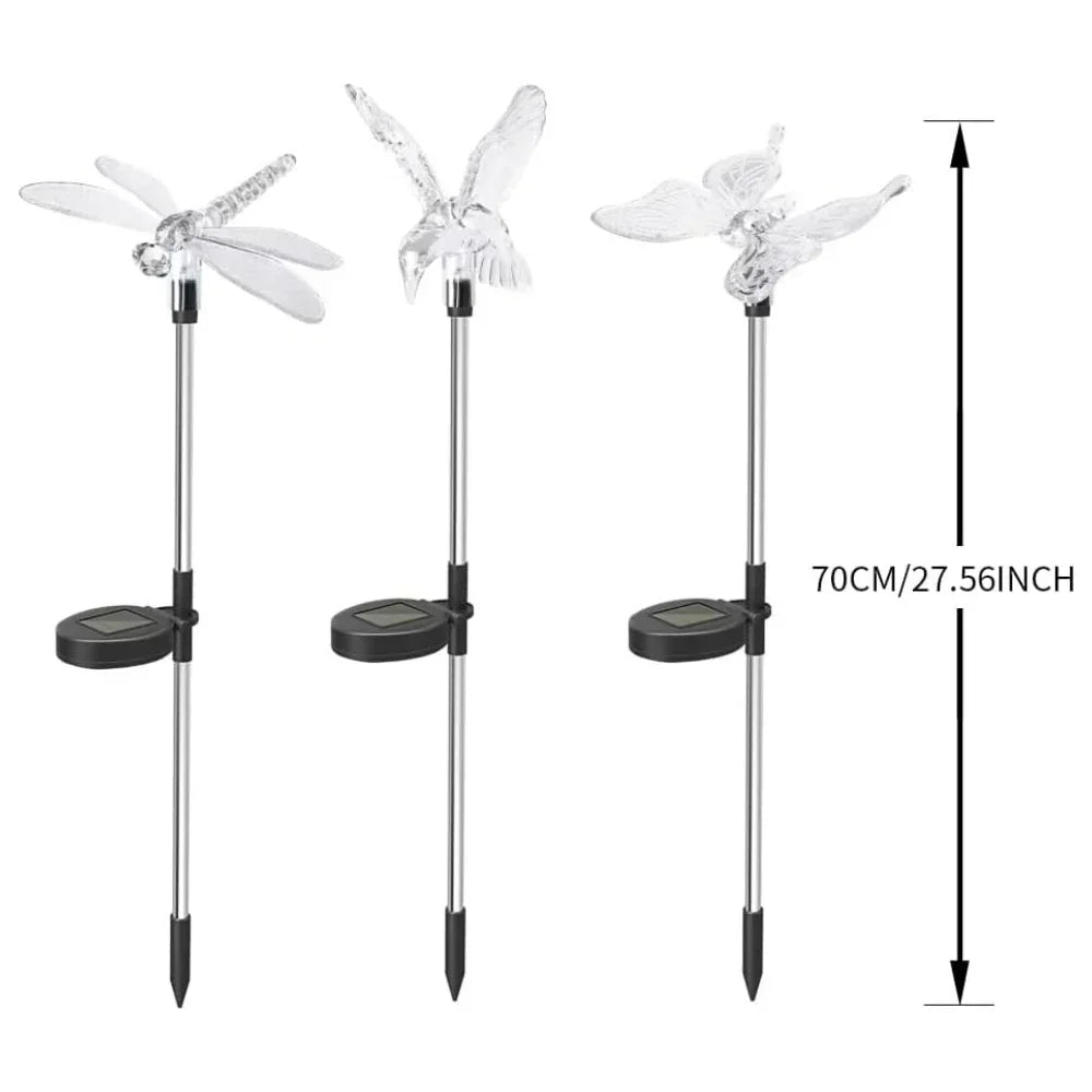 Lampe de jardin LED papillon LumenWings pour espaces extérieurs