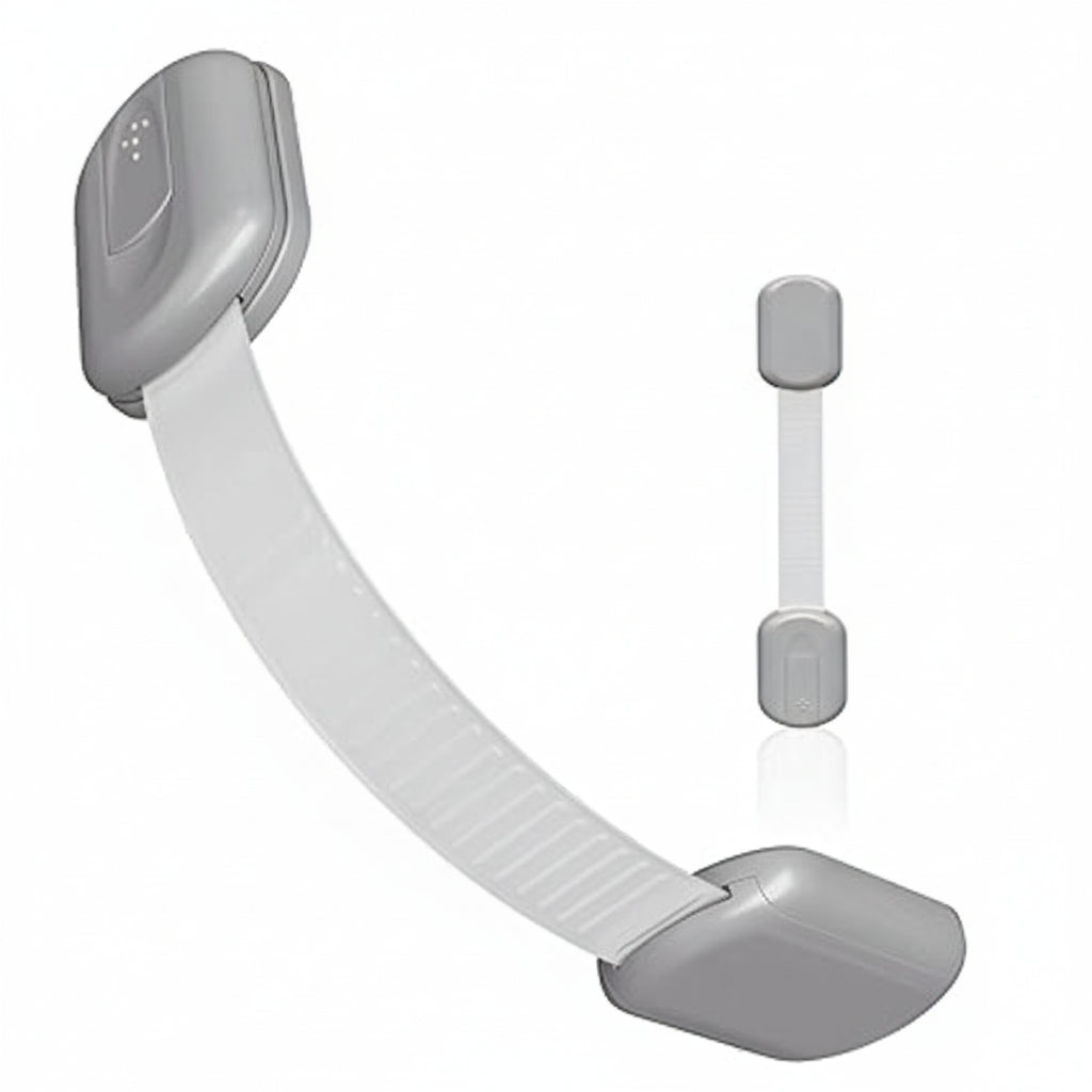 Adhesive Cabinet Locks For Childproofing Drawers And Doors