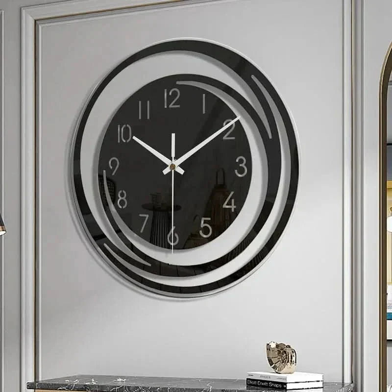 Orologio da Parete in Acrilico AuroraTime in Design Scandinavo, Silenzioso ed Elegante