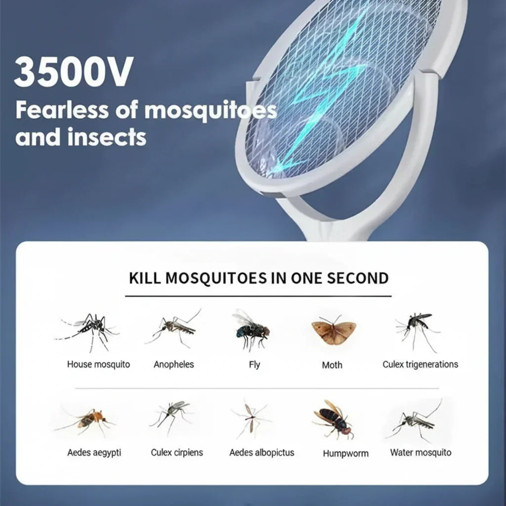 VoltGuard Zanzariera Elettrica 5-in-1 con LED