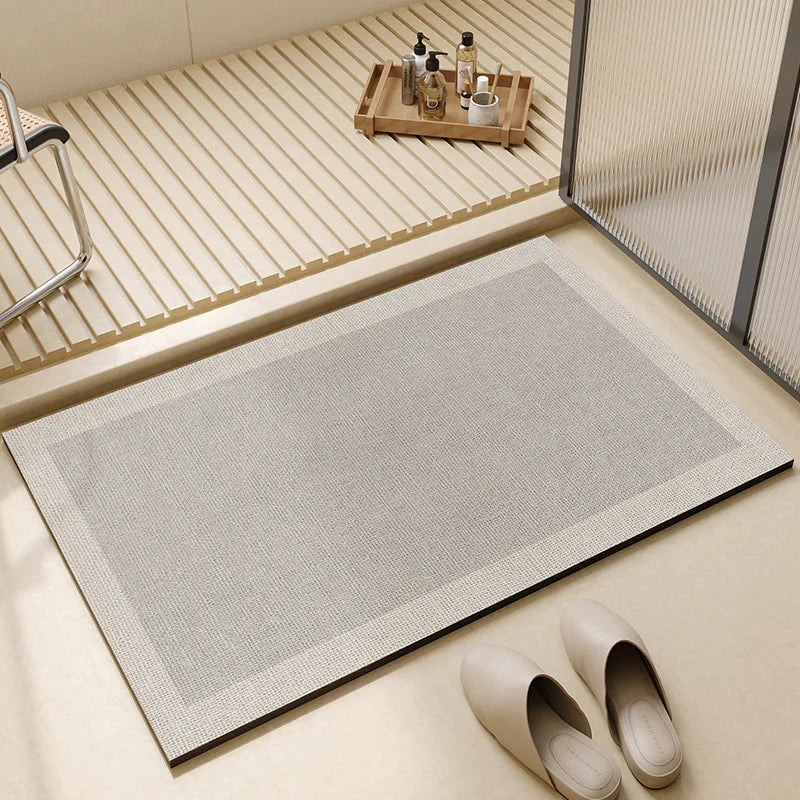 Ultra Absorbent Bath Mat With Quick Dry Non Slip For Bathroom Floors
