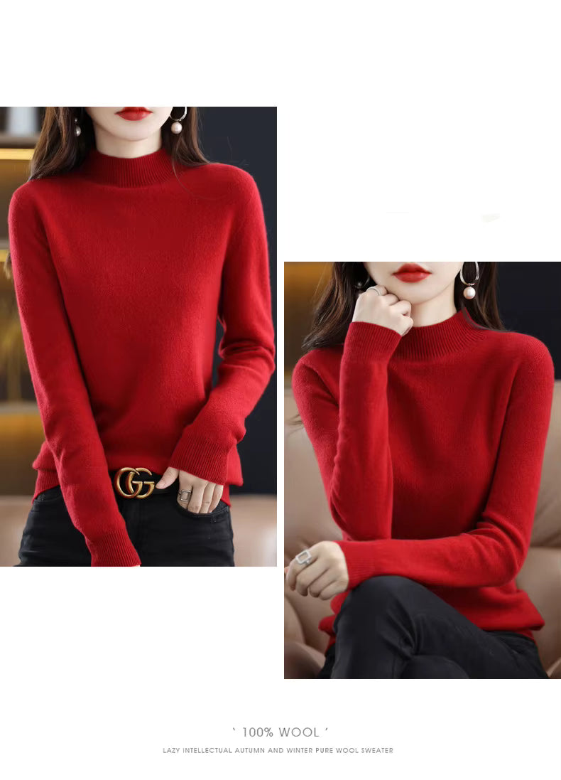 Maglione Aurelia da donna in 100% lana e cashmere per autunno e inverno