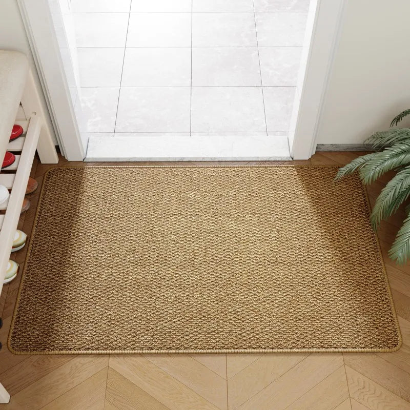 Robuste Outdoor-Fußmatte mit Kunst-Jute-Eingangsteppich