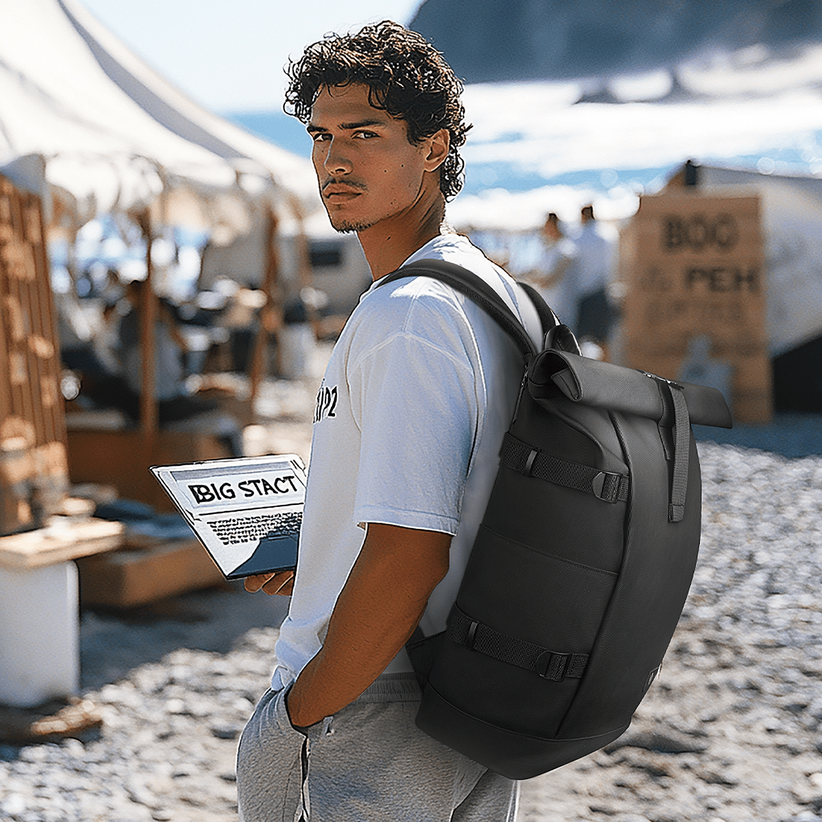 TrailNova Expandable Outdoor Backpack With Laptop Compartment And Large Capacity