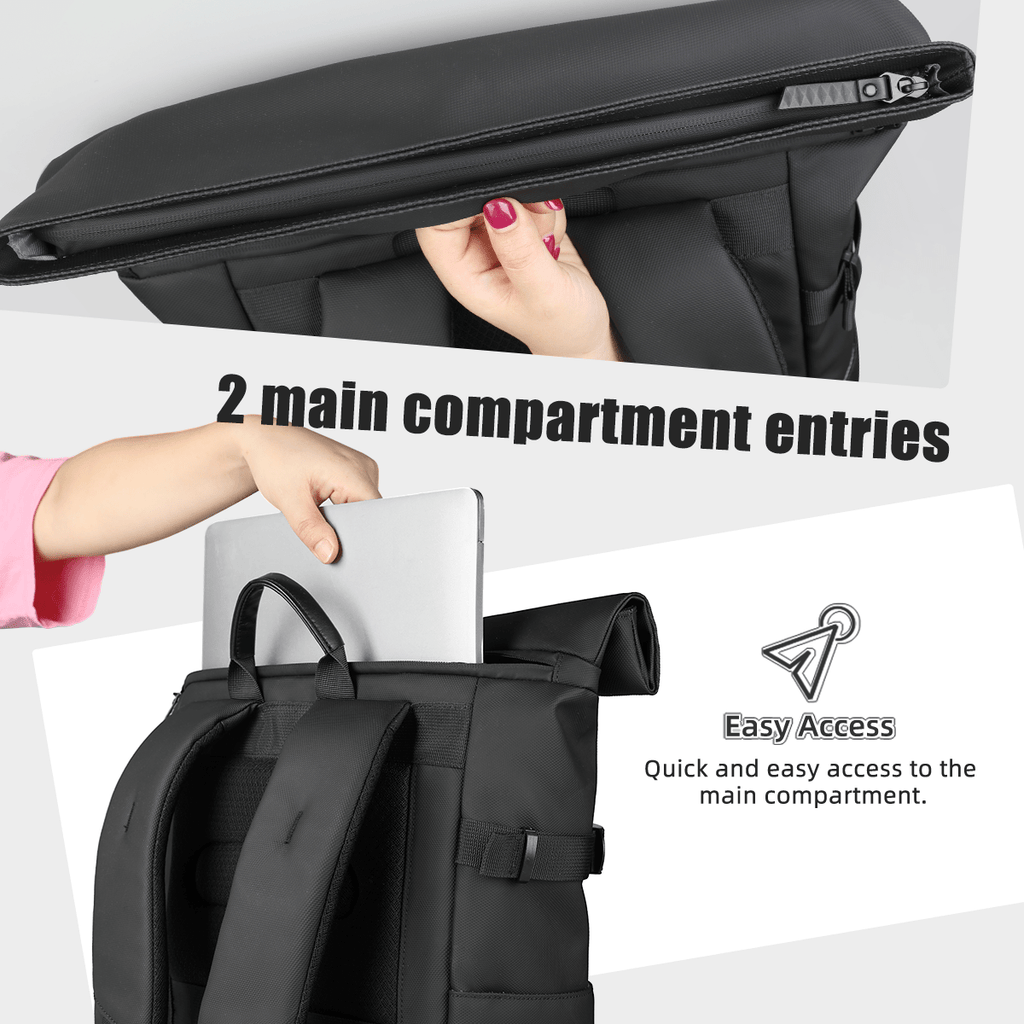 TrailNova Expandable Outdoor Backpack With Laptop Compartment And Large Capacity