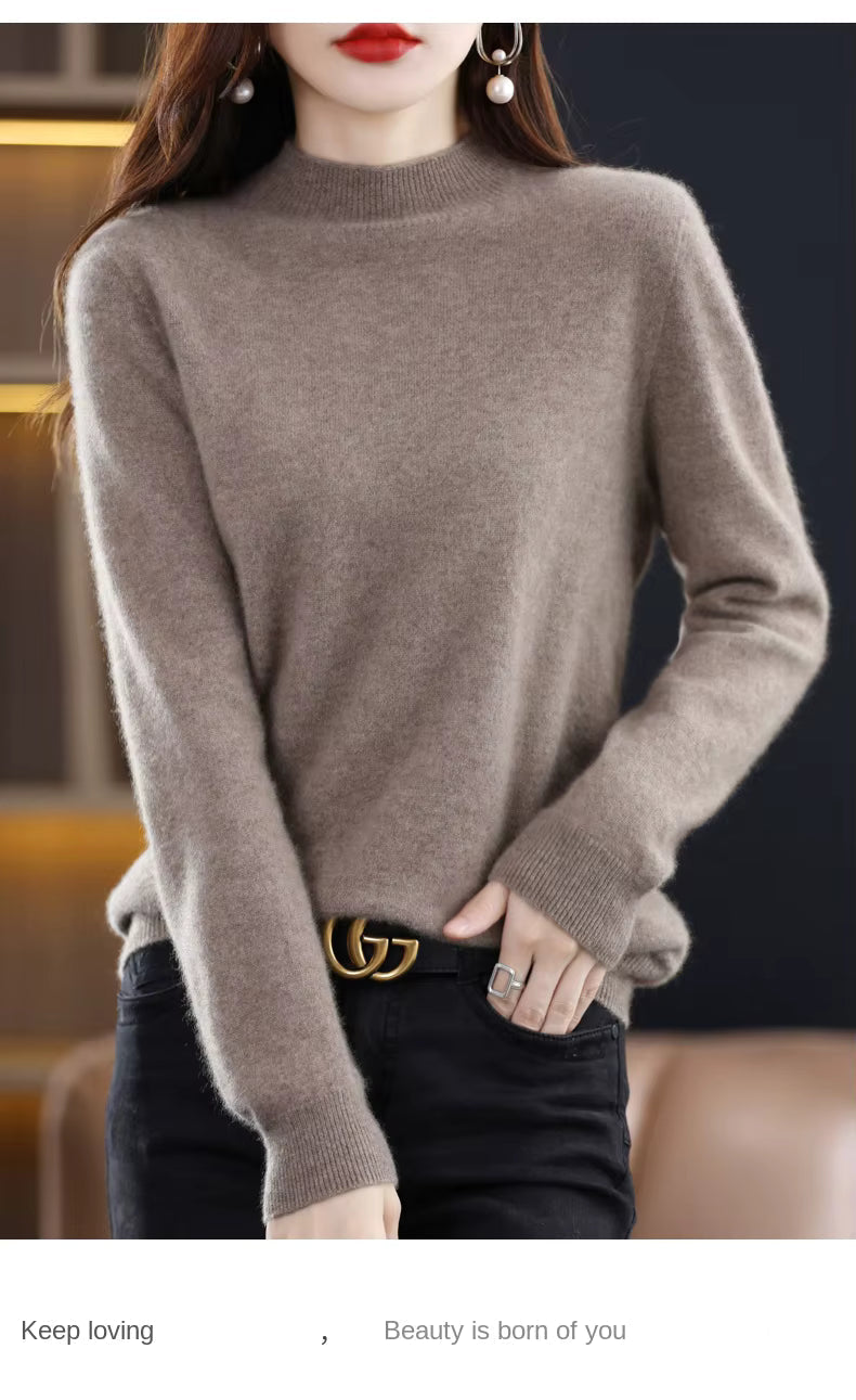 Maglione Aurelia da donna in 100% lana e cashmere per autunno e inverno