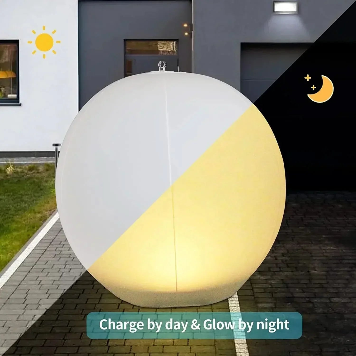 Lampă LED plutitoare NovaSphere Solar Sphere cu schimbare de culoare