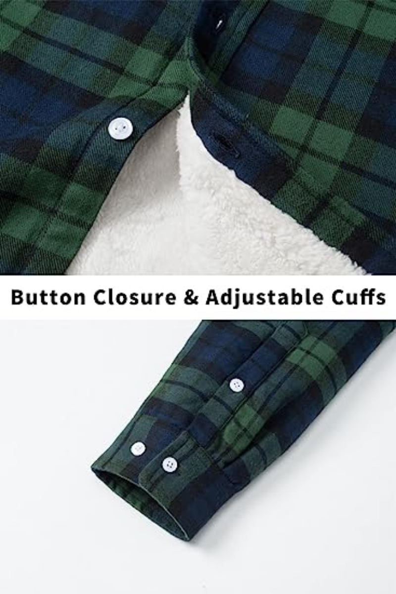 Lyrenox Classic Plaid Jacket With Fleece Lining Style
