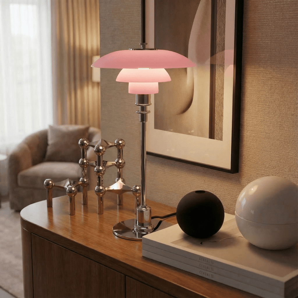 Halo Design Skandinávská stolní lampa ze skla, 15 palců | Rosalyssa