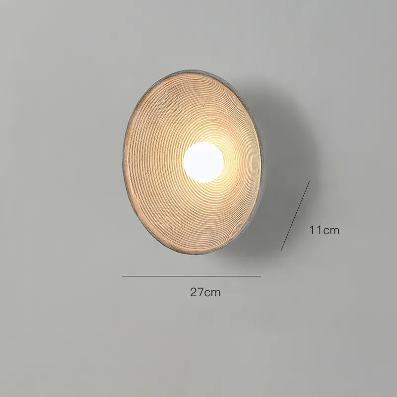 Lámpara de pared de madera con LED hecha a mano, con encanto rústico y ambiente suave