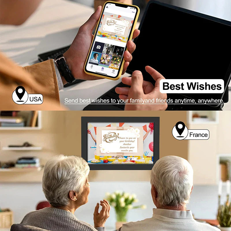 Digitální fotorámeček Memora WiFi s IPS HD dotykovým displejem a 32GB úložištěm