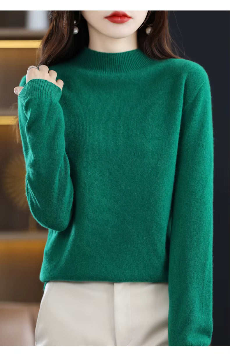 Maglione Aurelia da donna in 100% lana e cashmere per autunno e inverno