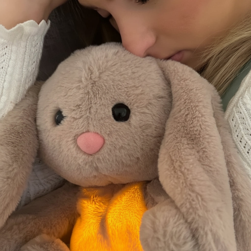 Åndende plysbunny til afslapning for børn og voksne