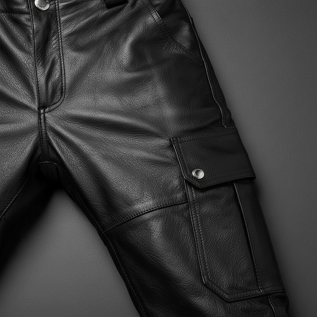 Pantaloni stretti in pelle per motociclista - Daryl | Rosalyssa