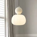 Závěsná lampa s dýňovým motivem v severském stylu s moderním LED stropním světlem