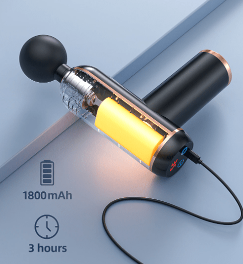 Masażer PulseFlex Pro z czterema końcówkami do skutecznej regeneracji mięśni